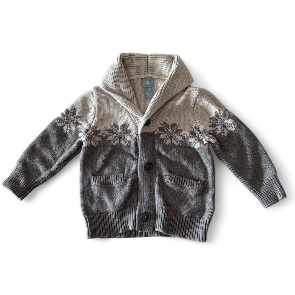Baby Gap gray cardigan Y2K